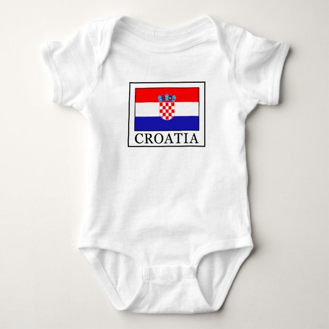 Croatia Baby Bodysuit (Front)
