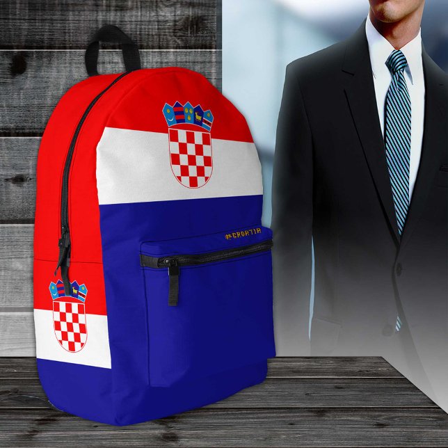 Croatia backpack, patriotic, Croatian Flag Printed Backpack (Creator Uploaded)