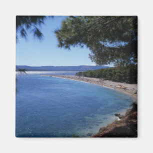 Croatia, Brac Island, Bol, Golden Cape Beach 2 Magnet