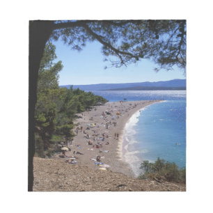 Croatia, Brac Island, Bol, Golden Cape Beach Notepad