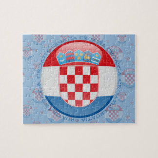 Croatia Bubble Flag Jigsaw Puzzle
