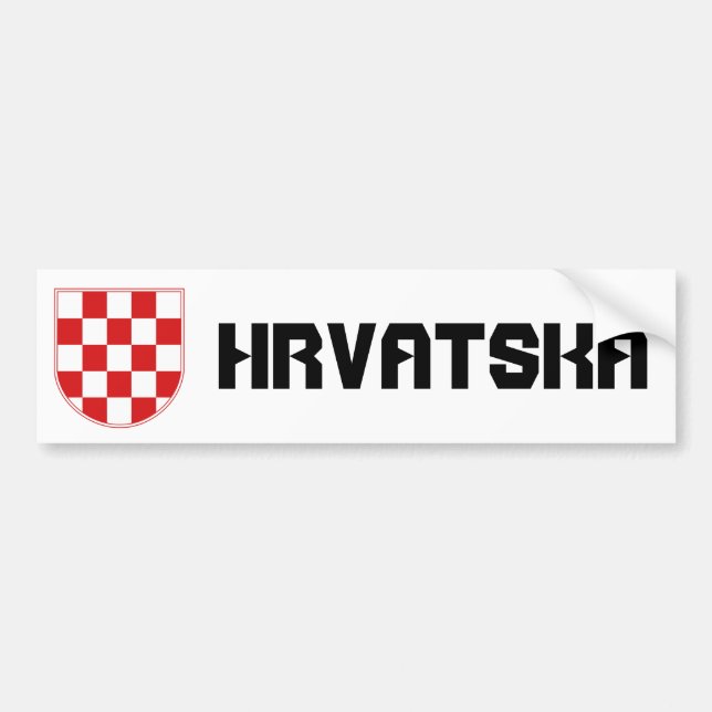 Croatia Bumper Sticker (Front)