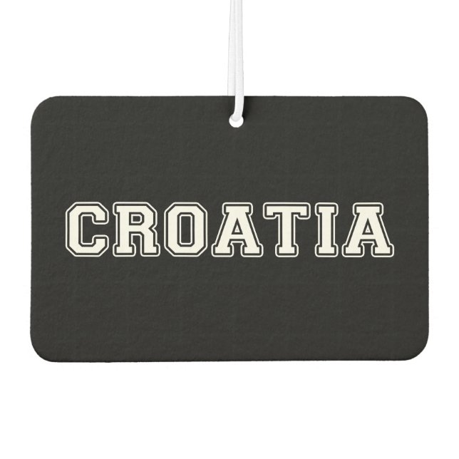 Croatia Car Air Freshener (Front)