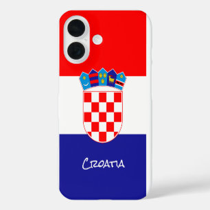 Croatia Case, patriotic Croatian Flag iPhone 16 Case