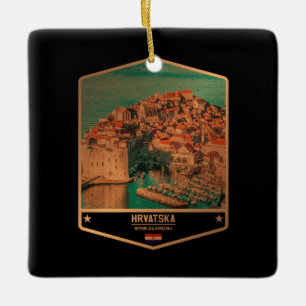 Croatia Ceramic Ornament