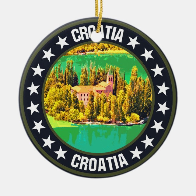 Croatia                                            ceramic tree decoration (Front)