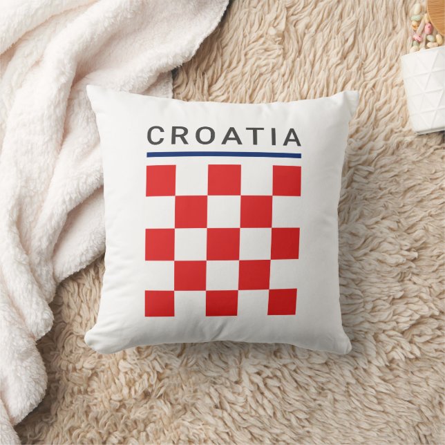 Croatia Checkerboard Cushion (Blanket)