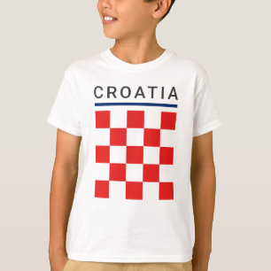 Croatia Checkerboard T-Shirt