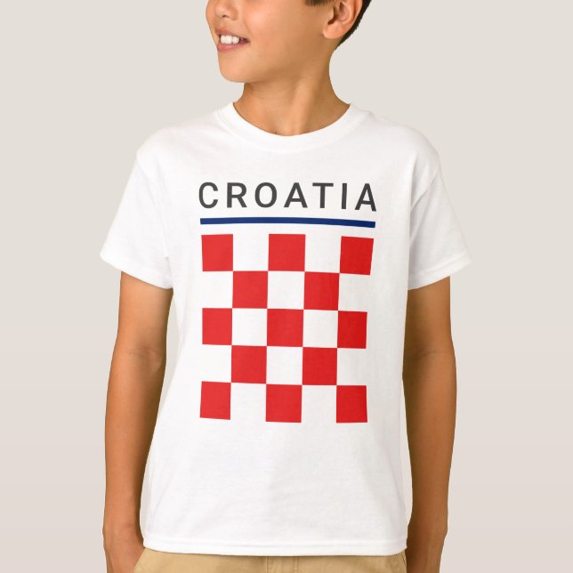 Croatia Checkerboard T-Shirt (Front)