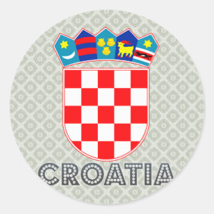 Croatia Coat of Arms Classic Round Sticker