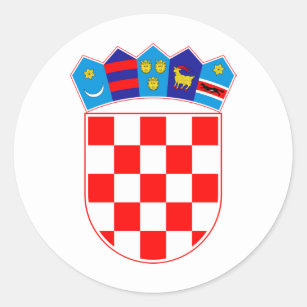 Croatia Coat Of Arms Classic Round Sticker