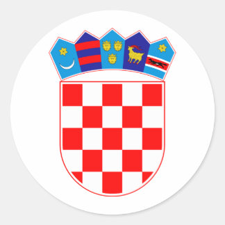 Croatia Coat Of Arms Classic Round Sticker