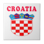 Croatia Coat Of Arms Designs Tile<br><div class="desc">Croatia Coat Of Arms Designs</div>