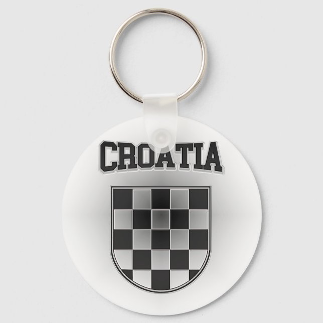 Croatia Coat of Arms Key Ring (Front)