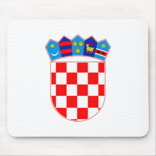 Croatia country coat arms symbol emblem flag mouse pad