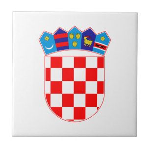 Croatia country coat arms symbol emblem flag tile