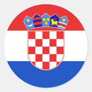 Croatia, Croatia Classic Round Sticker