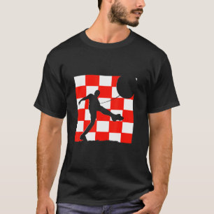 Croatia Croatia Flag Croatian Soccer Player Croati T-Shirt