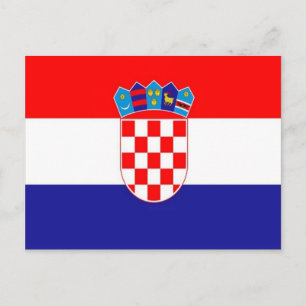 Croatia - Croatian flag - Postcard