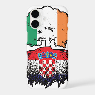 Croatia Croatian Irish Ireland Tree Roots Flag