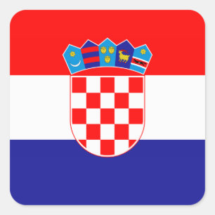 Croatia – Croatian National Flag Square Sticker