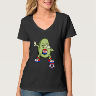 Croatia Dabbing Avocado Croatian Flag Hrvatska Soc T-Shirt