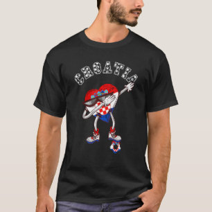 Croatia Dabbing Heart Croatian Football Croatian R T-Shirt