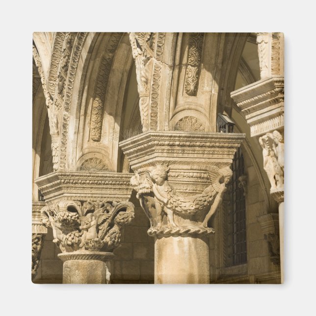 Croatia, Dalmatia, Dubrovnik. Stone arches and Magnet (Front)