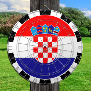 Croatia Dartboard & Croatian Flag / game board