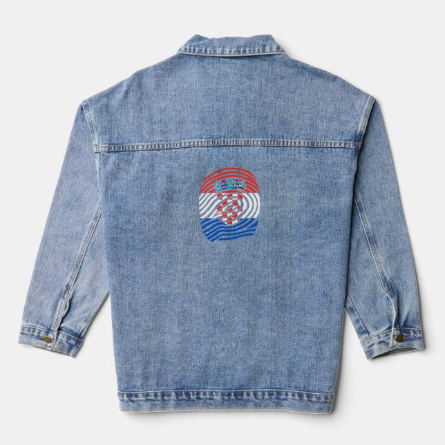 Croatia DNA Denim Jacket (Back)