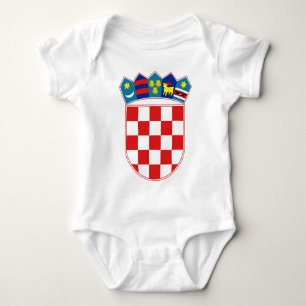 croatia emblem baby bodysuit