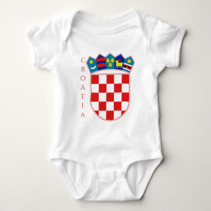 croatia emblem baby bodysuit