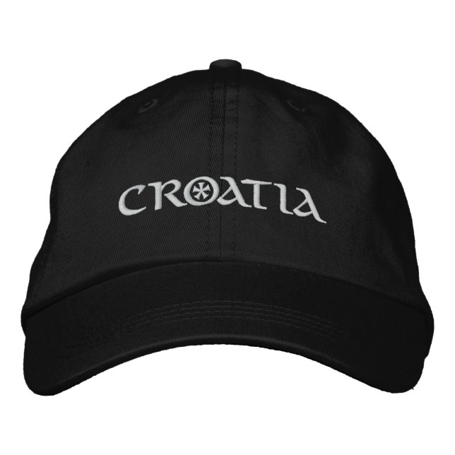 Croatia Embroidered Hat (Front)