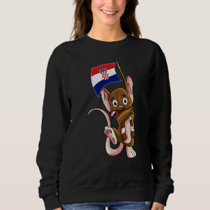 Croatia Fan Mouse Sweatshirt