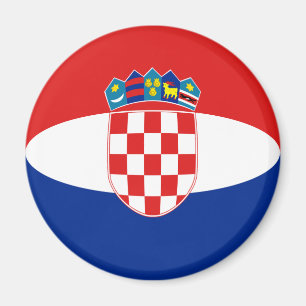 Croatia Fisheye Flag Magnet
