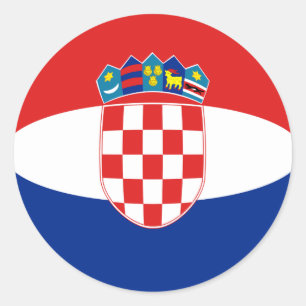 Croatia Fisheye Flag Sticker