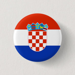 Croatia Flag 3 Cm Round Badge