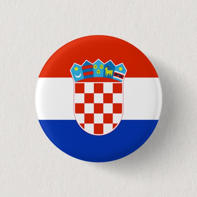 Croatia Flag 3 Cm Round Badge (Front)