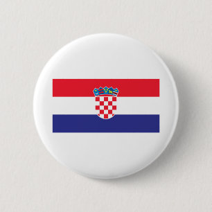 Croatia Flag 6 Cm Round Badge