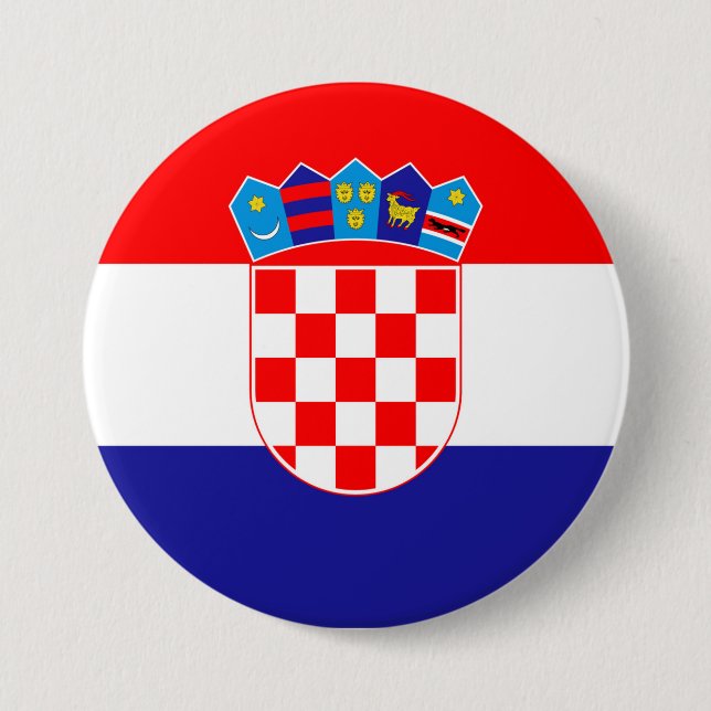 Croatia Flag 7.5 Cm Round Badge (Front)