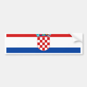 Croatia Flag Bumper Sticker