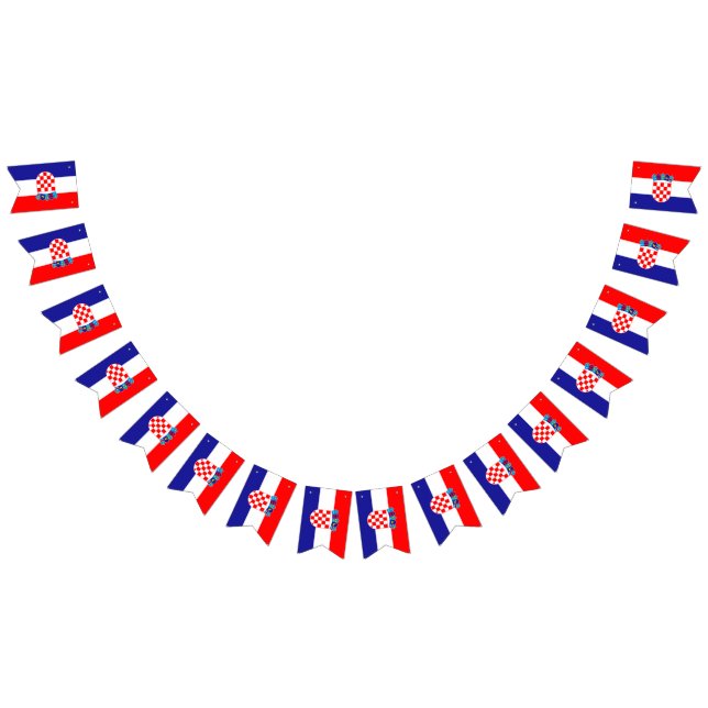 Croatia flag bunting banner (All)