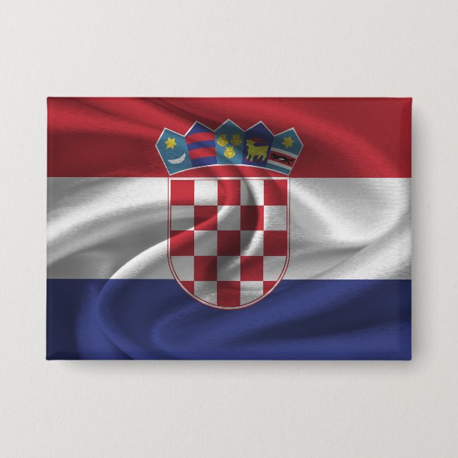 Croatia Flag Button (Front)