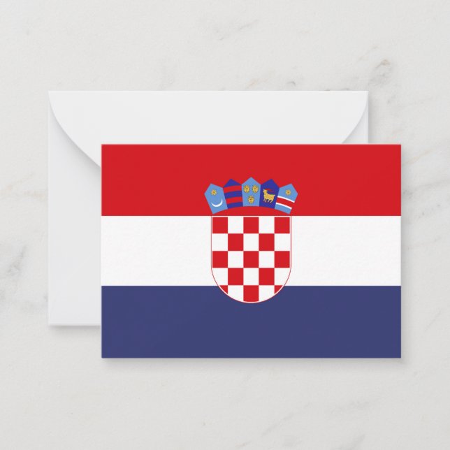 Croatia flag card (Front)