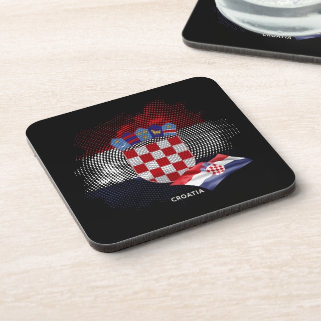 Croatia flag coaster (Left Side)