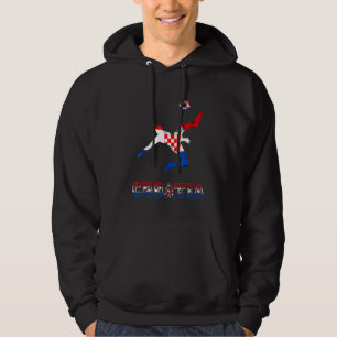 Croatia Flag Croatian Soccer Player Hrvatska Socce Hoodie