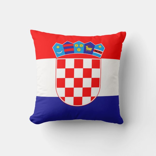 Croatia Flag Cushion (Front)