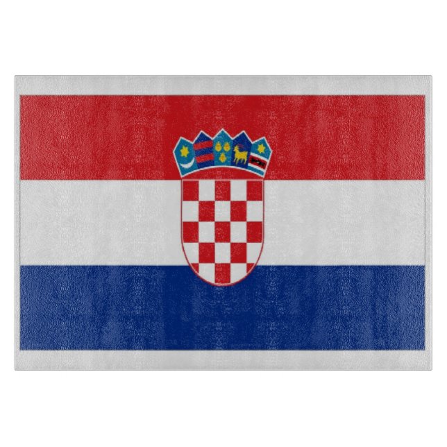 Croatia Flag Cutting Board (Front)