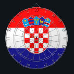 Croatia Flag Dartboard<br><div class="desc">Croatia Flag</div>