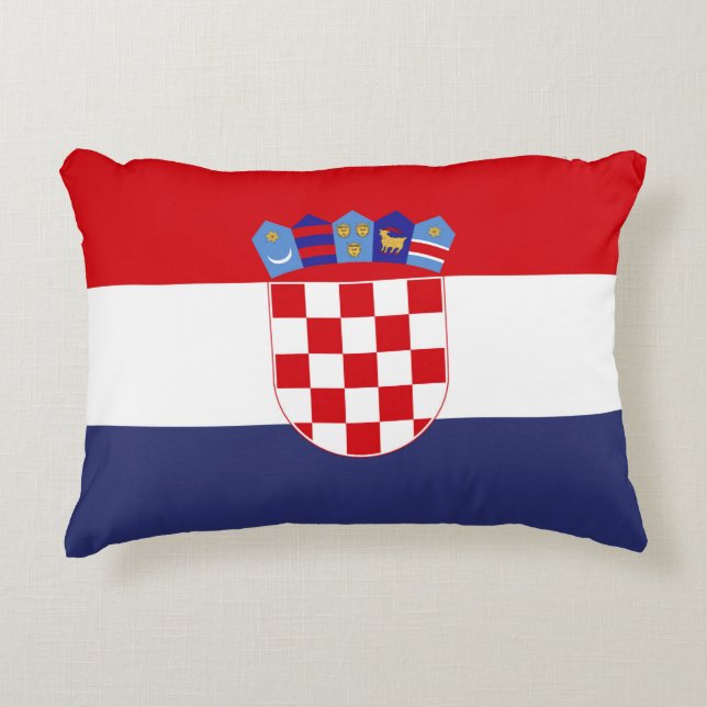 Croatia flag decorative cushion (Front)